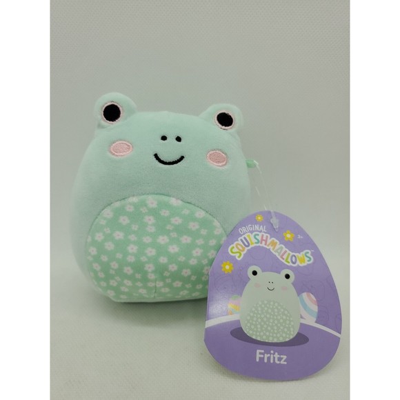 Kellytoy Toys Nwt Squishmallow 45 Fritz The Frog Spring Flowers